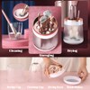 Tohoee 3 in 1 Makeup Brush Holder Cosmetic Organiser Removable