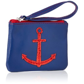 Hatley Girl's Mini Nautical Treasure Pouch, Blue/White, One Size