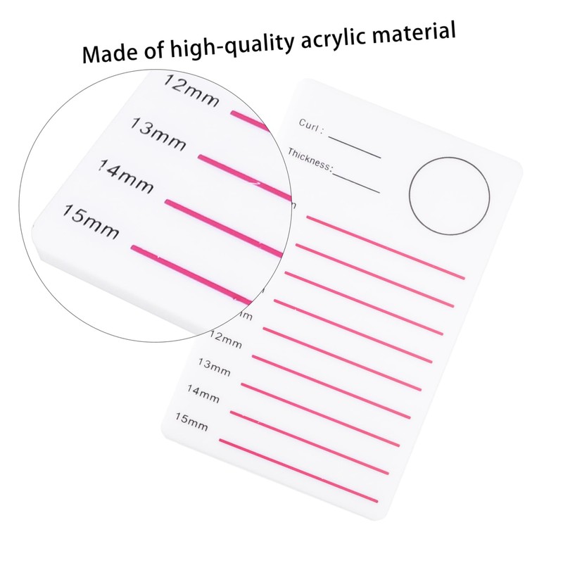 Baluue 2pcs Lash Extension Pallet Professional Eyelash Display Plates for