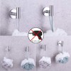 GERZWY Adhesive Hooks Heavy Duty Wall Hooks Waterproof Stainless Steel