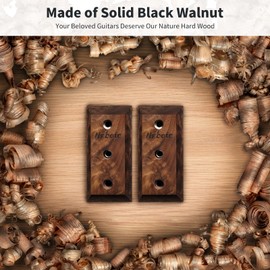 3 Pack Guitar Wall Mount, Neboic Wood Guitar Wall Hanger, Guitar Hook, Guitar Accessories for Acoustic Electric Bass Guitar Ukulele Banjo Mandolin