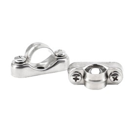 (10 Pieces) 25-27mm Wall Mount Hose Clamp Pipe Bracket 304 Stainless Steel Pipe Straps