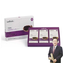 Byeongtae Jeon Wellnok Antler Red Ginseng Stick Essence 30 packets, 60, 15ml / 전병태 웰녹 녹용 홍삼 스틱 진액 30포, 60개, 15ml