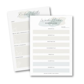 A5 Meal Planner and Shopping List I Menu Planner Notepad I 50 Sheets