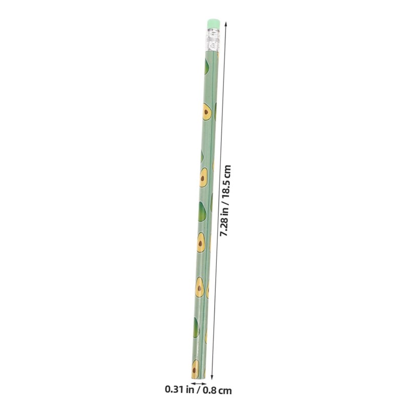 Kisangel 36pcs Cute Fruit Themed Pencils for Fun Wooden Drawing