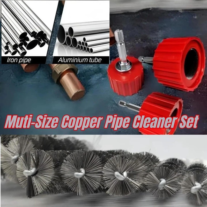 Drill Copper Pipe Cleaner 1/2", 3/4", 1" – Plumbing Tools,