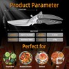Heavy-Duty Kitchen Shears, Stainless Steel, Serrated Edge, Multi-Purpose Poultry and