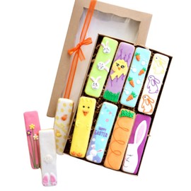 8 Ct. Easter Cookie Sticks Boxed Gift Set! Easter Birthday, Spring Bridal Shower Party Favors or Baby Gift!