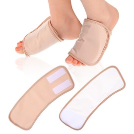 YUXIANLB 2PCS Castor Oil Pack Wrap for Feet, Reusable Castor Oil Compress Foot Wrap, Adjustable Feet Brace, Anti Oil Leak Castor Oil Pack, Ankle Support with Hook Strip for Fasciitis Relief