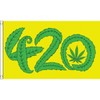 AZ FLAG Marihuana 420 Flagge 100D Polyester mit Ösen, 150
