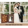 Engagement Gift Light Up Rotating 4x6 Picture Frame - Wedding