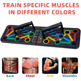 True Face Push Up Board Foldable 14 in 1 Press Up Boards push up equipment Fitness Gym Muscle Strength perfect push up, Portable Exercise Equipment for Men Women Home Workouts push up machine