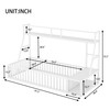 ROCKRAIN Twin Size Floor Bed Frame: Modern Metal Montessori Bed