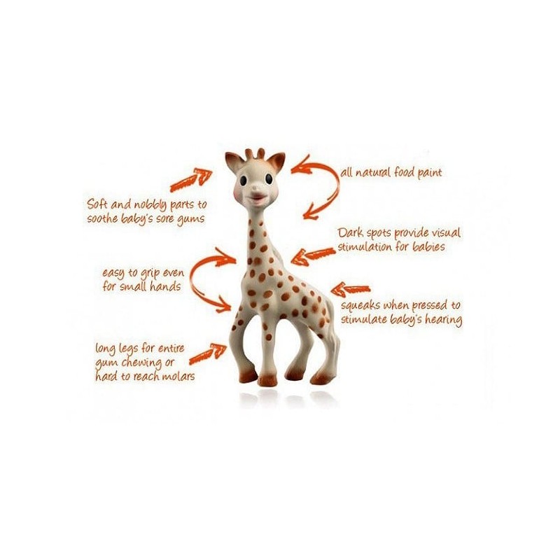 Sophie the Giraffe Teether Natural Rubber 0m+