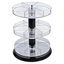 Azar Displays 226030 11" Dia x 13.5" H 3-Tier Round Divider Counter Display
