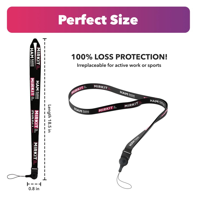 Lanyard Mirkit HAM Radio Operator Neck Strap BAOFENG Accessories and