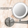 OVENTE Wall Mounted Lighted Makeup Mirror, 7" Double Sided 1X/7X