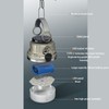 Camping Lantern Mimics Natural Daylight 1800mAh 4 Level Electronic Display