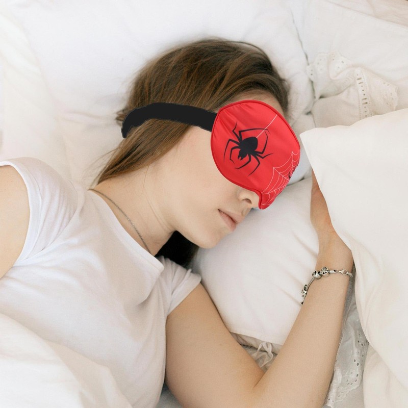 Spider Sleep Mask, Sleeping Eye Mask with Adjustable Strap Blackout