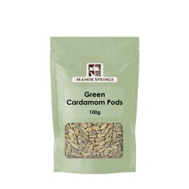 Green Cardamom Pods 100g by Manor Springs