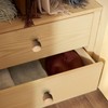 Evionlin 8 pcs Walnut Wood Round Chinese-Style Cute Cabinet Door
