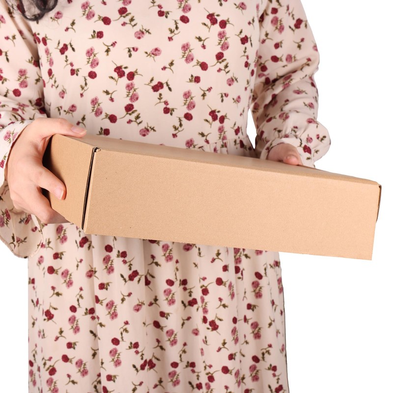 PHAREGE 12x9x3 inch Shipping Boxes 6 Pack Brown, Tab Lock