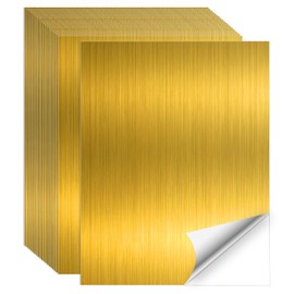 Gold Printable Sticker Paper, 20 Sheets Printable Holographic Gold Sticker Paper, Laser/Inkjet Printing-Letter Size (8.5" x 11")