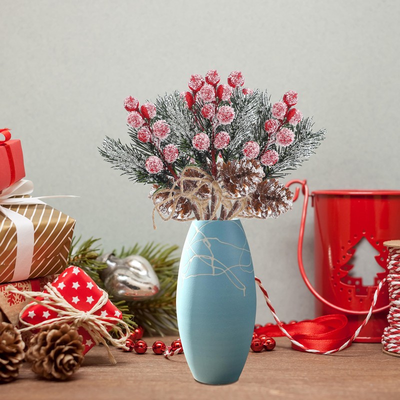 Artificial Christmas Picks Flower Picks Pine Decor For Festival Party