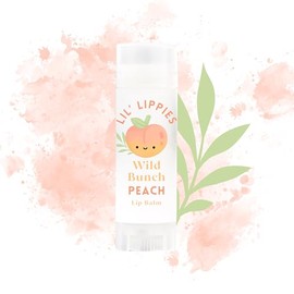 Lip Balm For Kids - Christmas Stocking Stuffer chapstick for toddler, teen and tween (Peach)