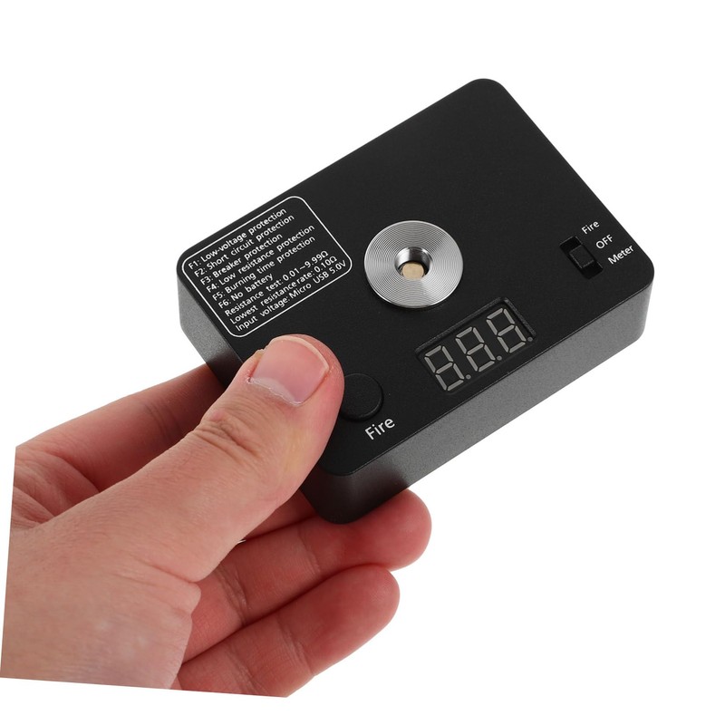 BUGUUYO Ohm Resistance Tester Tool Compact Electric Tester for Coil