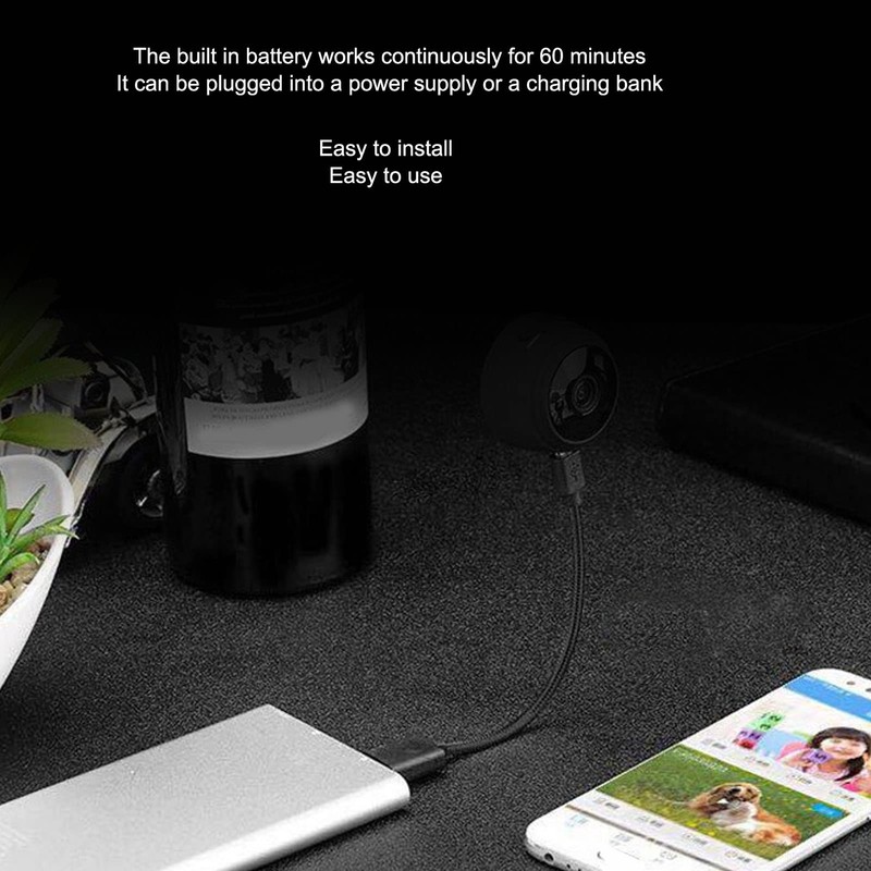 720P HD Surveillance Camera, Remote Monitoring with App Direct Connection,