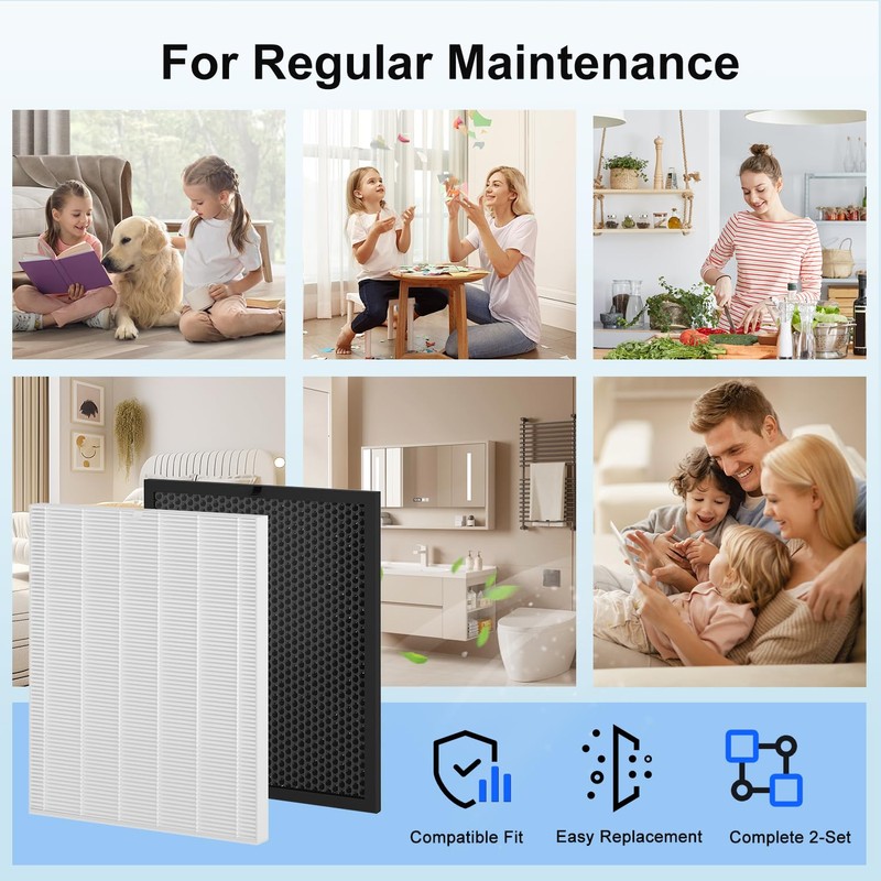Jusfoouo 5510 Replacement Filter Set Compatible with Winix 5510 and
