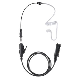 XPR33300e Ptt Mic Earpiece Two Way Radio Headset to 3.5mm Aux Ear Piece for Motorola Walkie Talkie xpr 3300e 3500e