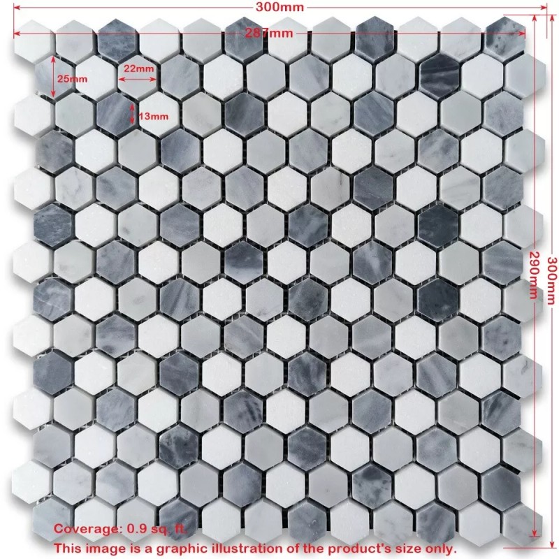 Stone Center Online C31A7XP Carrara White Bardiglio Gray Thassos White