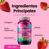 Belabear Colágeno Biotina Ácido Hialurónico 100 Gomitas Sabor Fresa