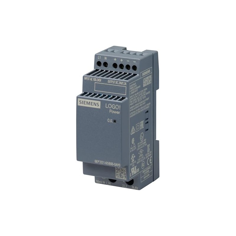6EP3331-6SB00-0AY0 | SIEMENS Logo! Power Power Supply Unit, 100-240VAC Input,