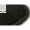 White Edge Custom Fit Front & Rear Carpet Floor Mats,