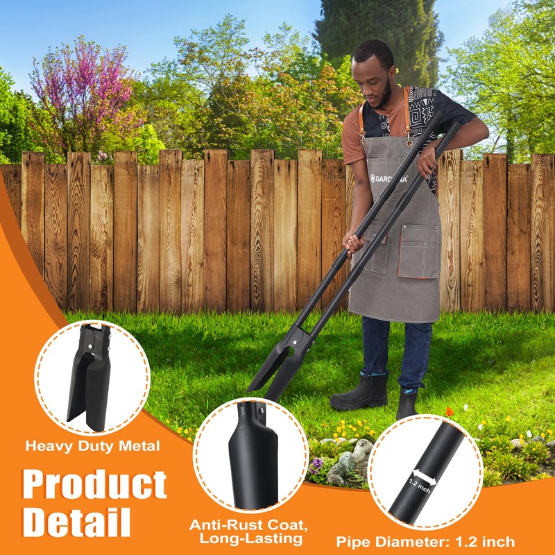 LLARGUEST Post Hole Digger Tools, 54 inches Heavy Duty Hole