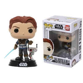 Funko POP Star Wars: Jedi Fallen Order - Cal Kestis with BD-1 Funko Pop! Vinyl Figure (Bundled with Compatible Pop Box Protector Case) Multicolored 3.75 inches