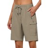 Willit Women's 9'' Hiking Cargo Athletic Shorts with Zipper Pockets