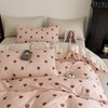 YASMENG Bed Linen 135 x 200 cm Cotton Dog Tooth