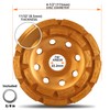 KSEIBI 644030 Diamond Concrete Grinding Wheel 4 1/2 inch for