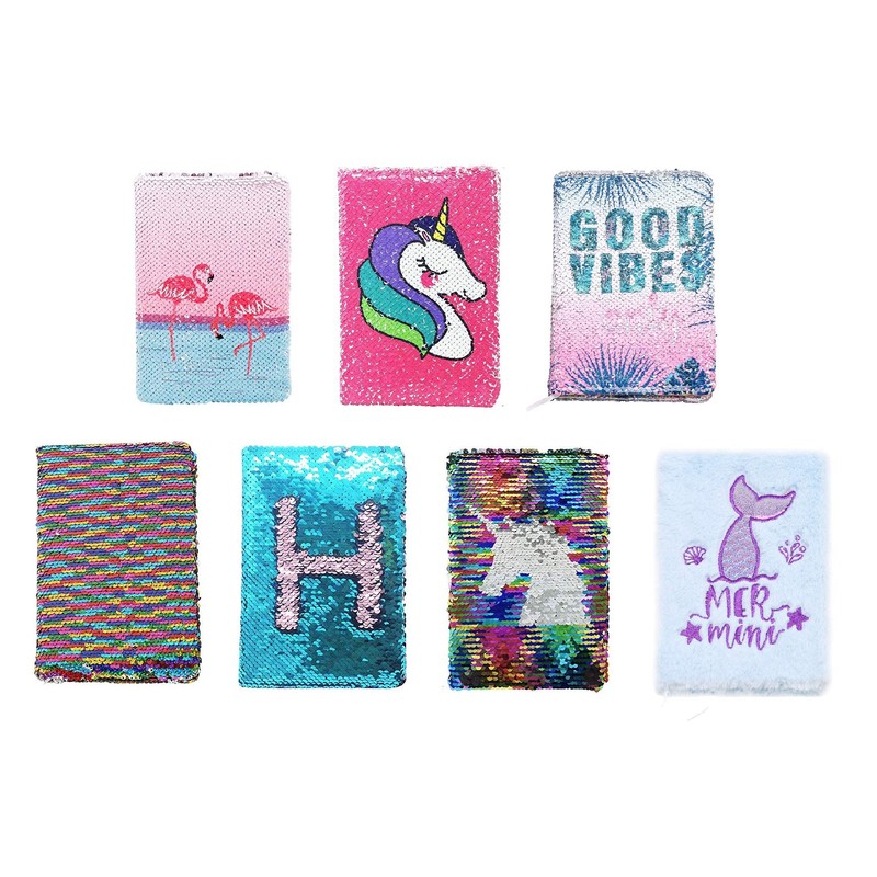 EXERZ Reversible Sequin Notebook/Journal, Diary/Magic Notepad, For Office/School/Gifting. Fashionable To