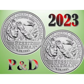 2023 P & D American Women Quarters - Bessie Coleman - UNC - US Mint