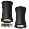 YindaLux LED Surface-Mounted Spotlight, Black, Diameter 64 x 100 mm,