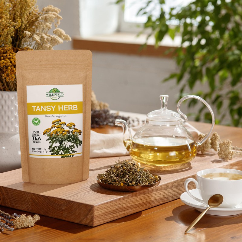 1.8 oz. Pishma Tea Tansy Flowers Herbal Tea (Tanacetum Vulgare