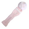 Classic Knit Spandex Pom Pom Golf Headcovers for Drivers, Fairway