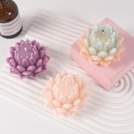 Lotus 3D Flower Molds - Rose, Lily, Peony & More - Silicone Resin Casting Molds for Jewelry & Candle Making