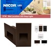 NICOR Lighting STW11203KHBZ STW Step Light, 5x3, Bronze