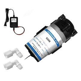 Max Water Reverse Osmosis RO DI Booster Pump for 200 GPD Membrance with Transformer and 2 Connect Fittings